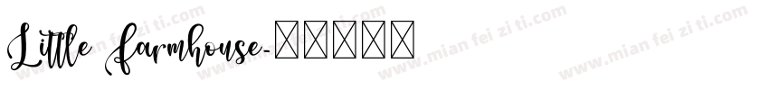 Little Farmhouse字体转换